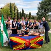 Imagen: El Equipo Andaluz ganador del Campeonato de España de FF AA Infantil, ‘VIII Memorial Blanca Mayor’ | La Hacienda Alcaidesa Links Golf Resort